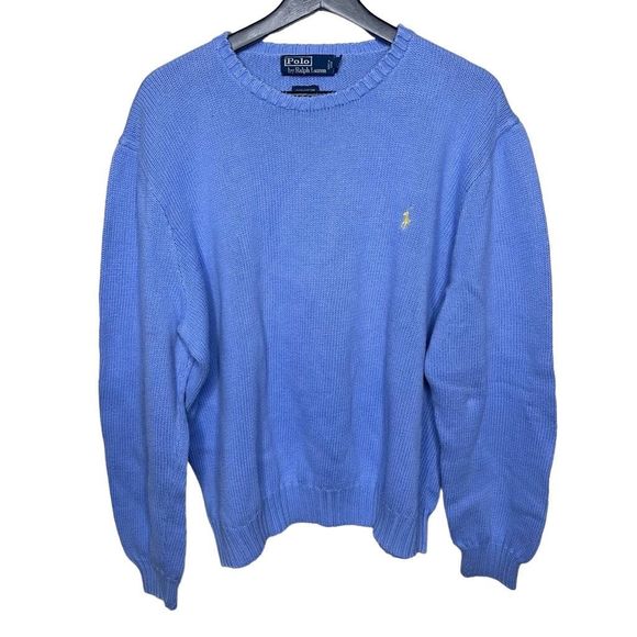 Vintage Polo Ralph Lauren Yellow Pony Sweater XXL - Picture 1 of 3